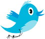 Twitter logo and star